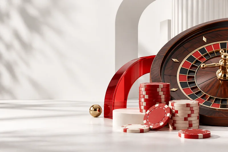 DOXXbet casino Slovensko – ruleta a červené žetóny v svetlom štúdiu