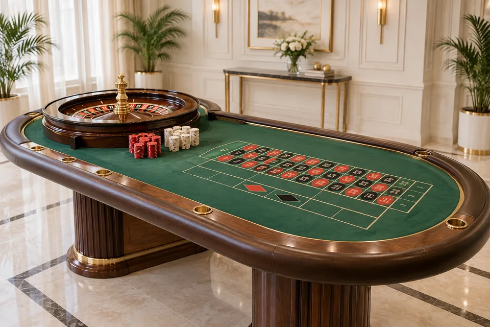 DOXXbet live casino Slovensko – ruleta a stôl pripravený na hru