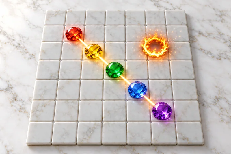 Fire Portals mechanika – 7 × 7, výherné zhluky od 5 symbolov