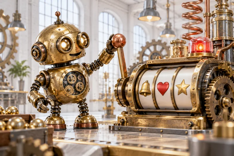 Mad Mechanic Deluxe online slot – putujúci wild a náhodné mechanické funkcie v svetlej redakčnej scéne